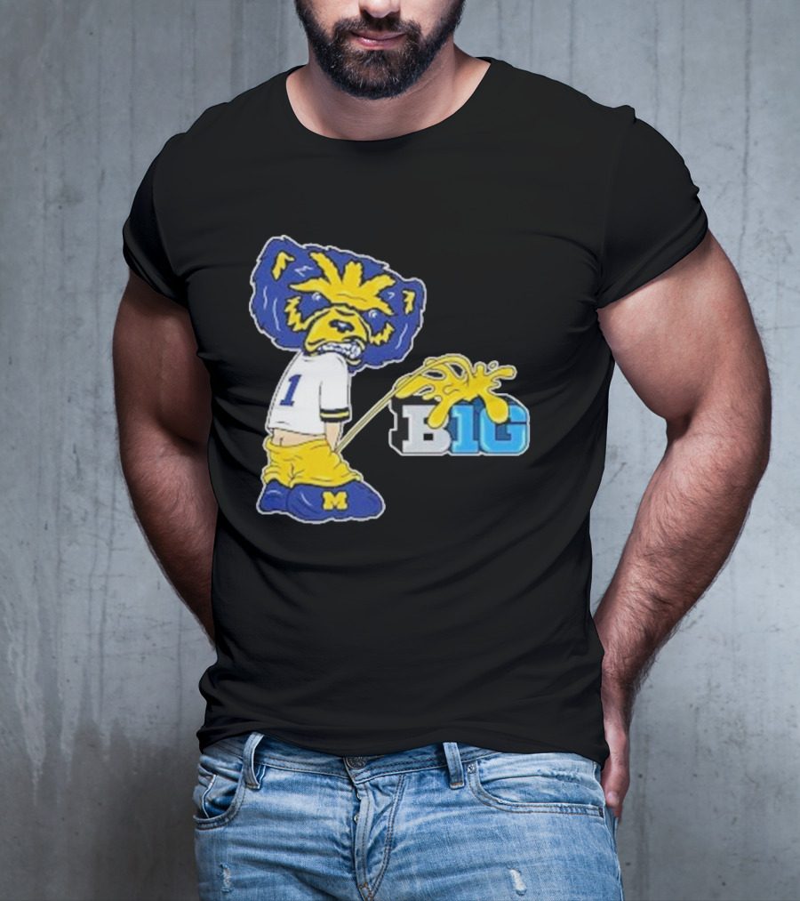 Wolverine Mascot Number One Against Big Ten Rivalry T-Shirt