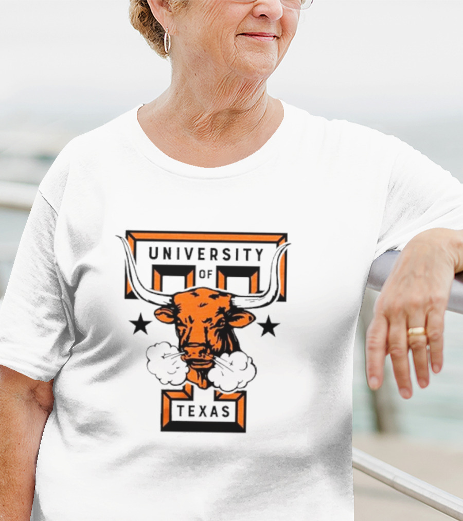 University Of Texas Longhorn Monogram Smoky Bull T-Shirt