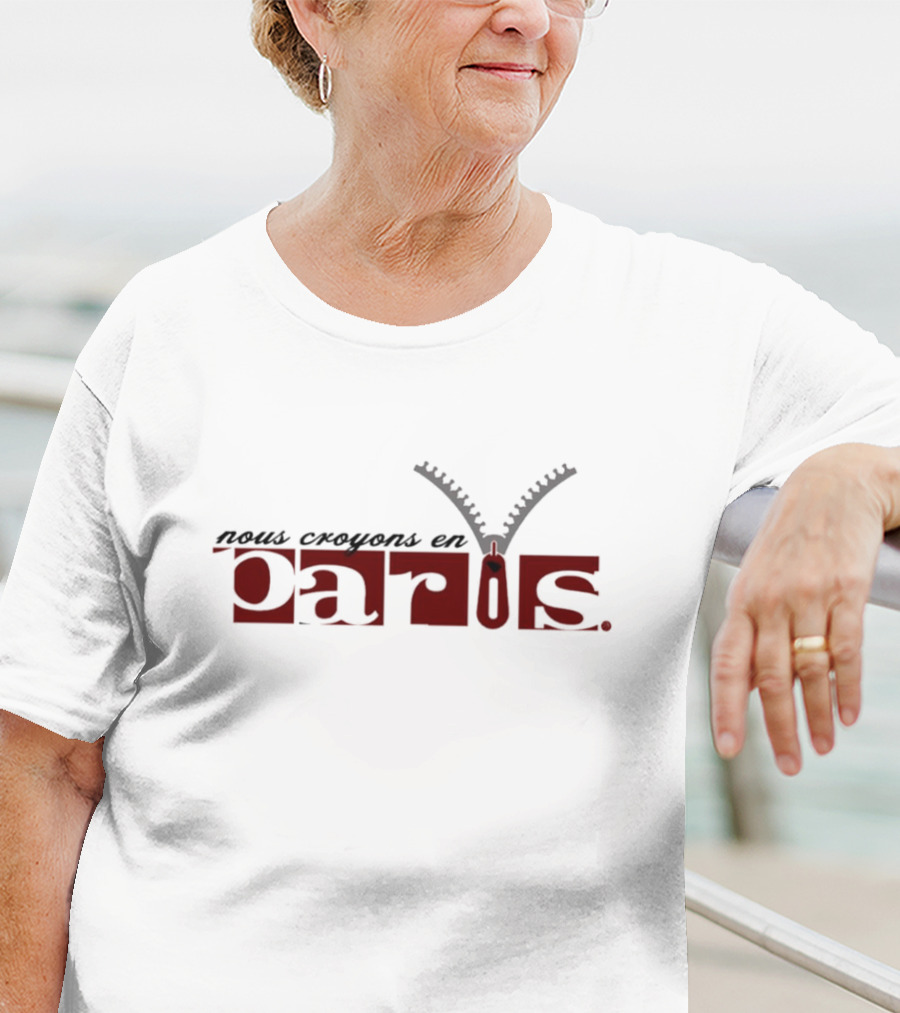 Nous Croyons En Paris Zipper T-Shirt