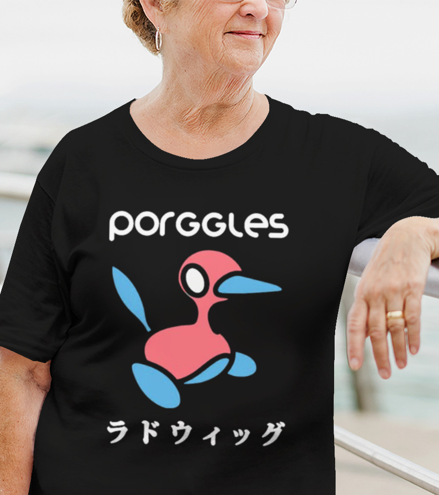 Porggles Ludwig Parody Pink Blue Bird T-Shirt