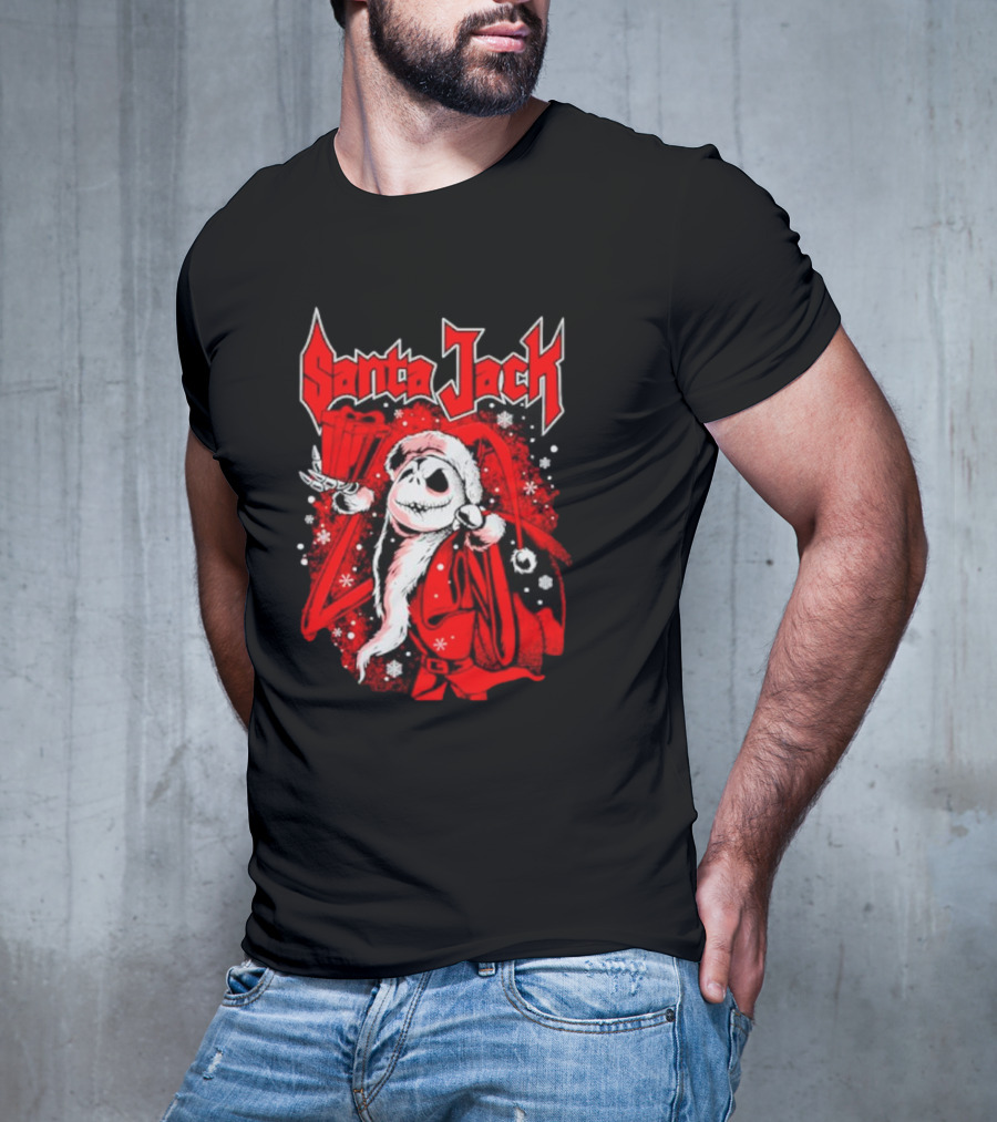 Santa Jack The Nightmare Before Christmas Jack Skellington T-Shirt