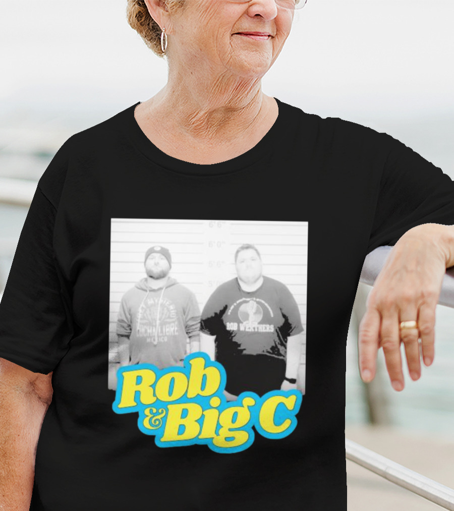 Rob And Big C Bob Wrestlers Mugshot T-Shirt