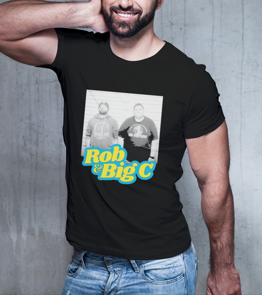 Rob And Big C Bob Wrestlers Mugshot T-Shirt
