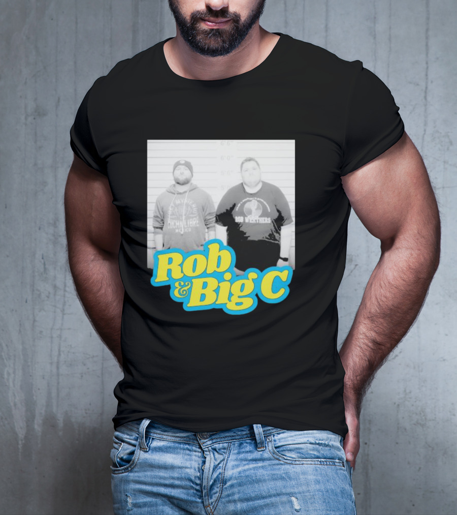 Rob And Big C Bob Wrestlers Mugshot T-Shirt