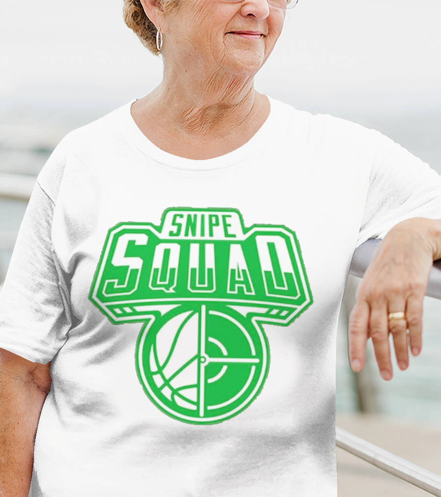 Boston Celtics Snipe Squad Basketball Crosshair T-Shirt