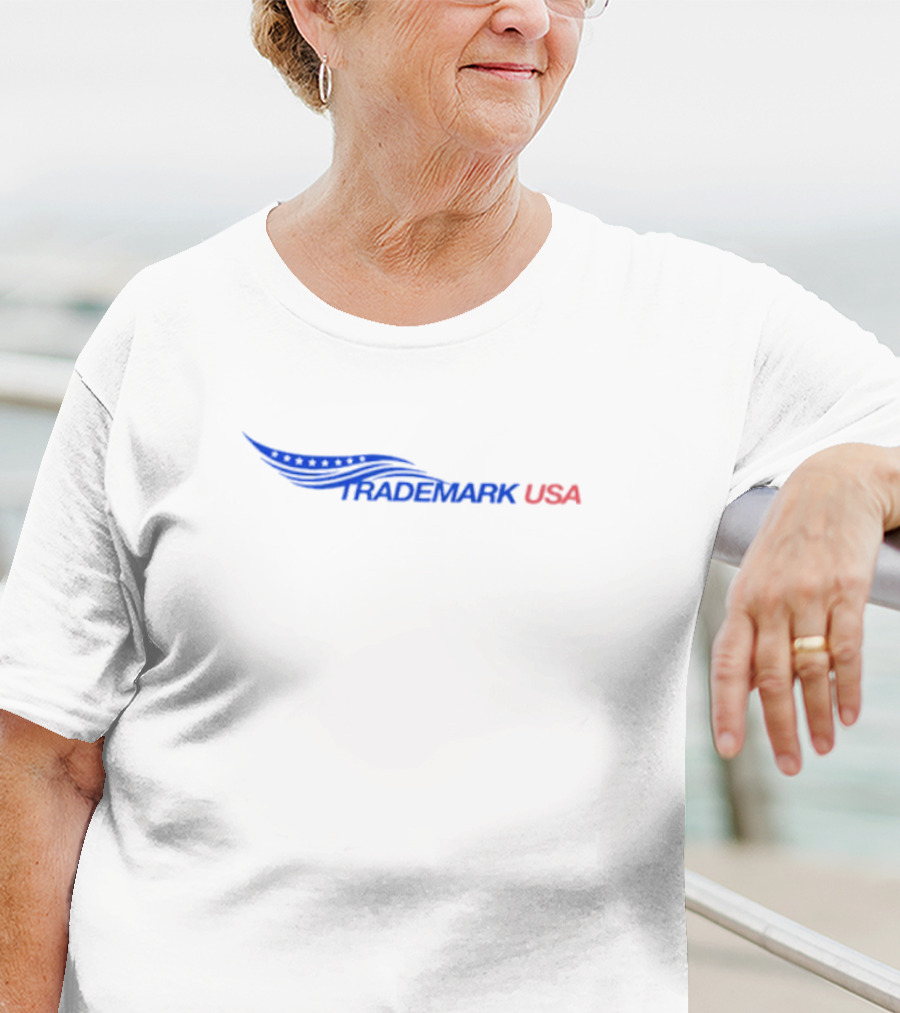 Keem Trademark USA Logo With Blue And Red T-Shirt