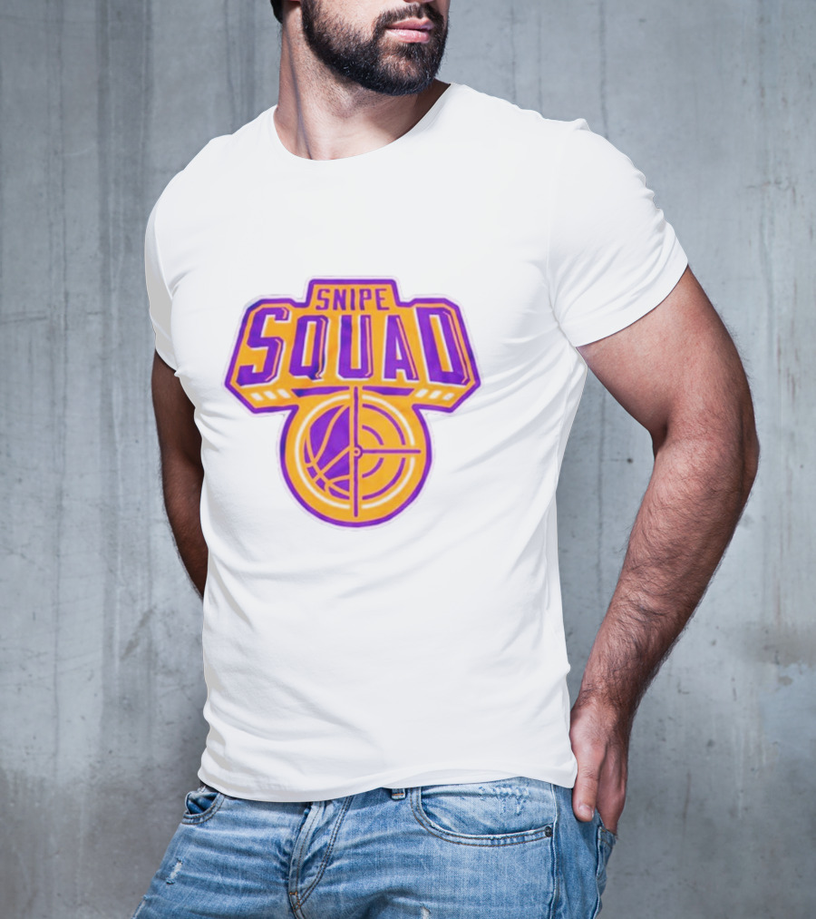Snipe Squad Los Angeles Lakers Style Basketball Crosshair T-Shirt