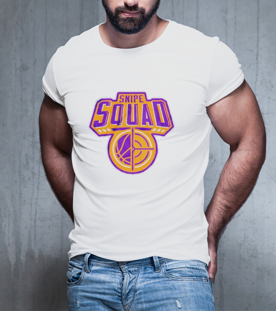 Snipe Squad Los Angeles Lakers Style Basketball Crosshair T-Shirt