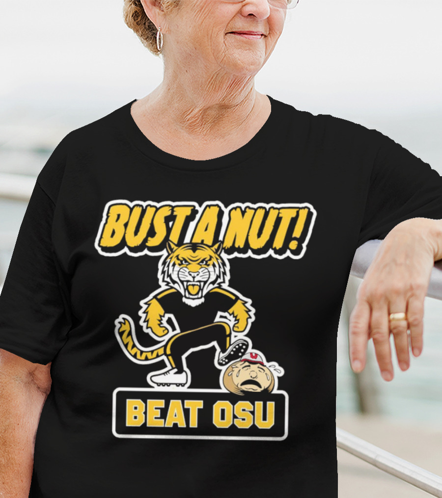 Bust A Nut Beat OSU Missouri Tigers Anti-Ohio State T-Shirt