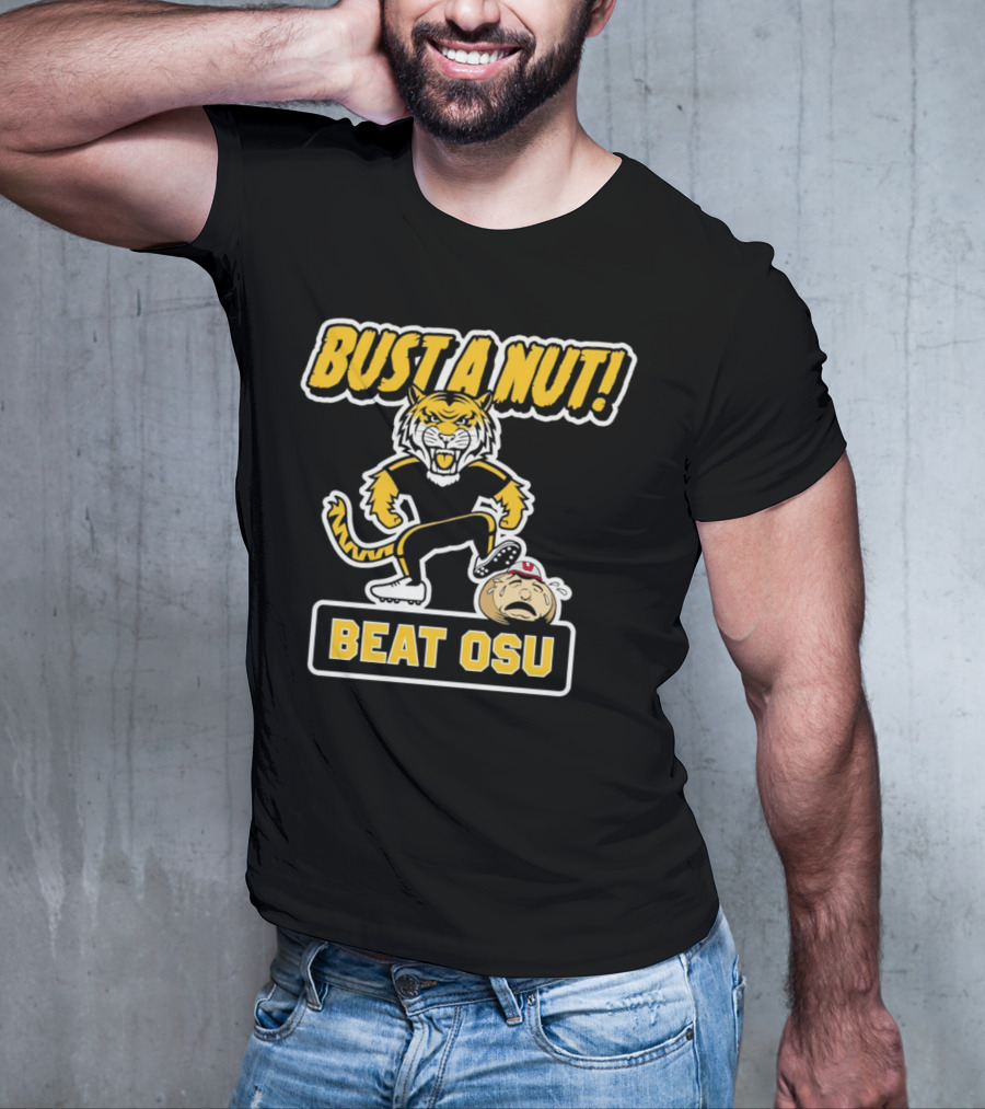 Bust A Nut Beat OSU Missouri Tigers Anti-Ohio State T-Shirt
