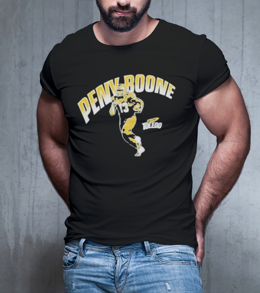 Penny Boone Toledo Football Number 13 Caricature T-Shirt
