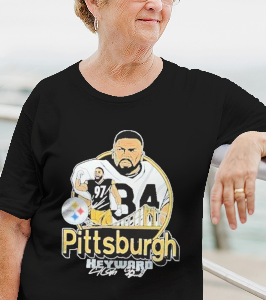 Pittsburgh Heyward 97 Football Steel City Bridge T-Shirt
