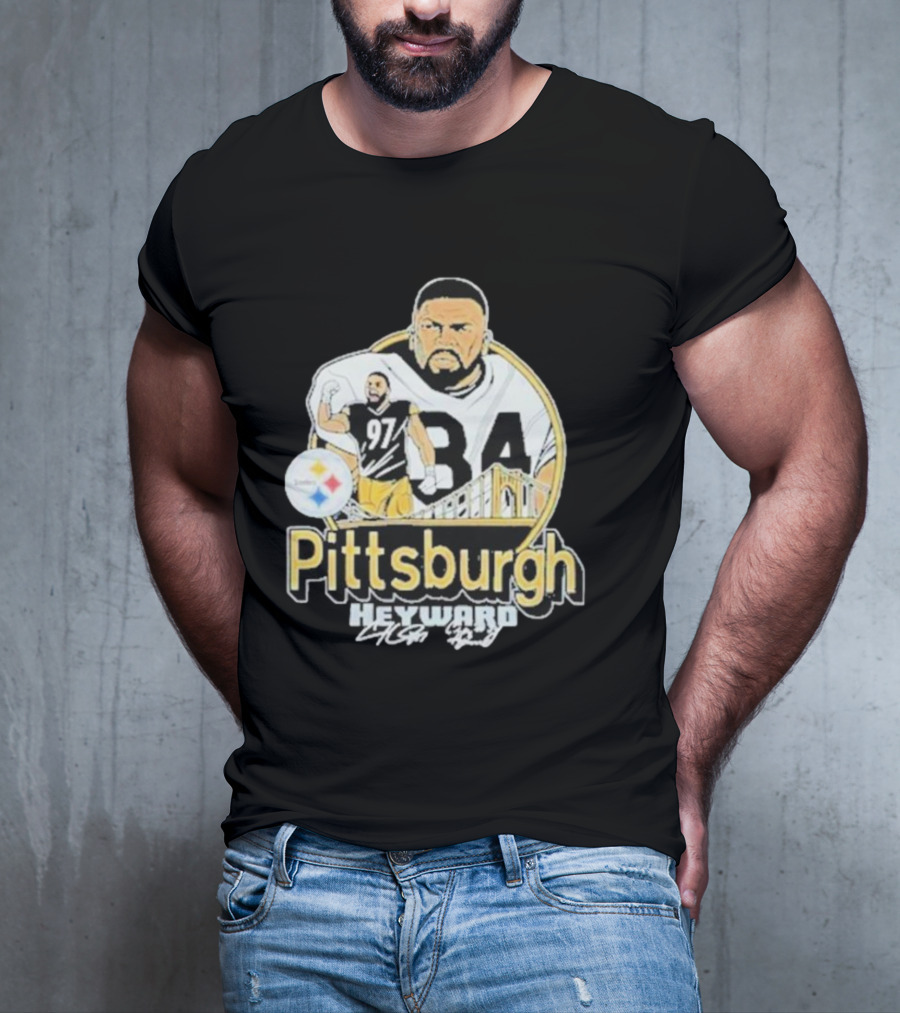 Pittsburgh Heyward 97 Football Steel City Bridge T-Shirt