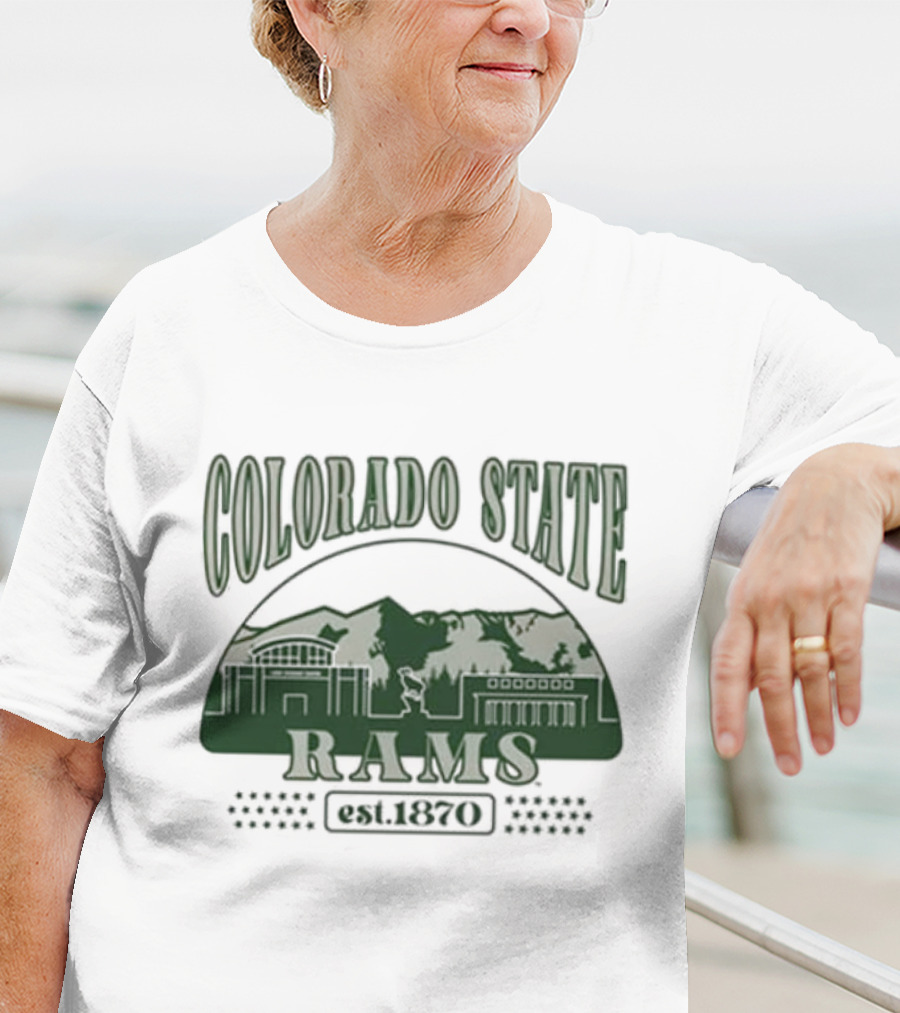 Colorado State Rams Est 1870 Campus Mountains T-Shirt