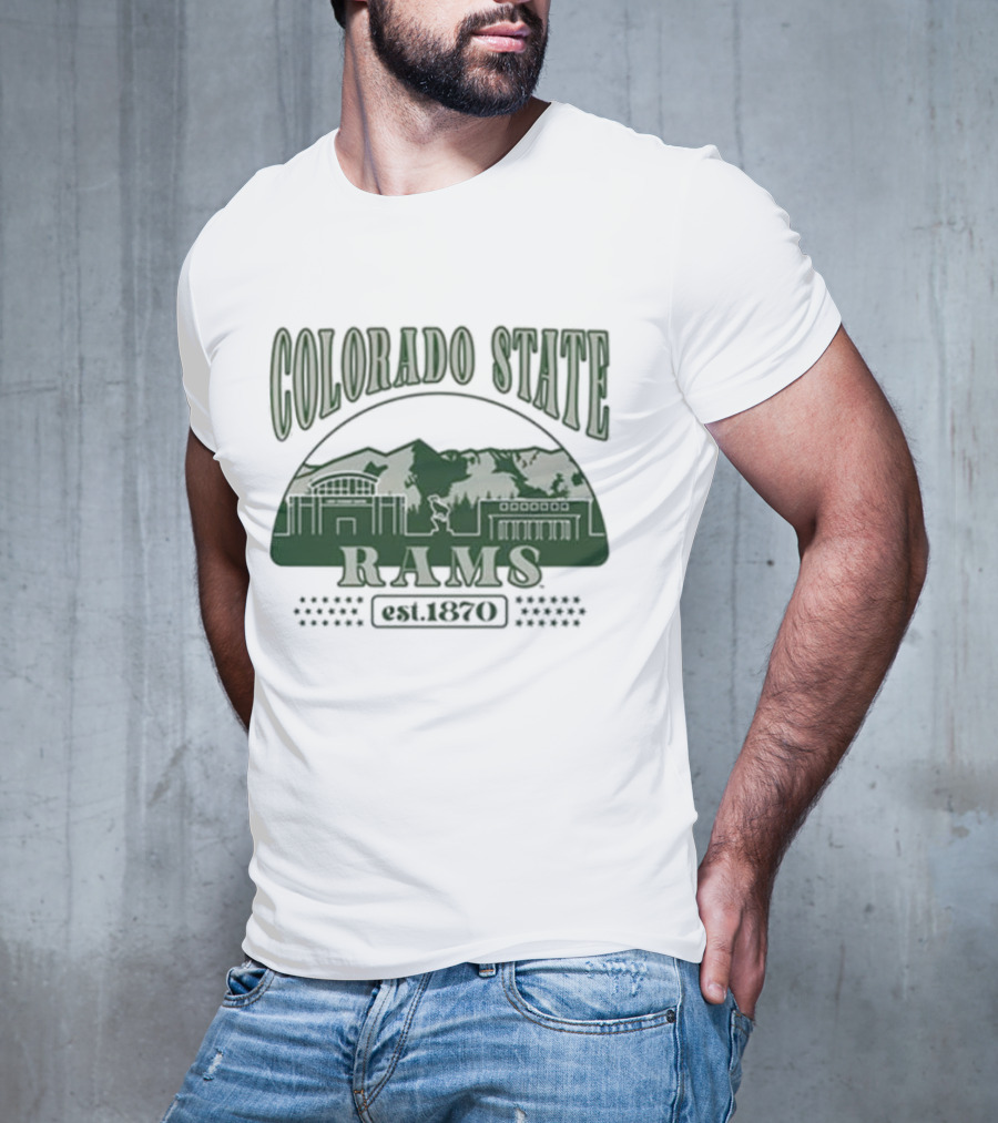 Colorado State Rams Est 1870 Campus Mountains T-Shirt