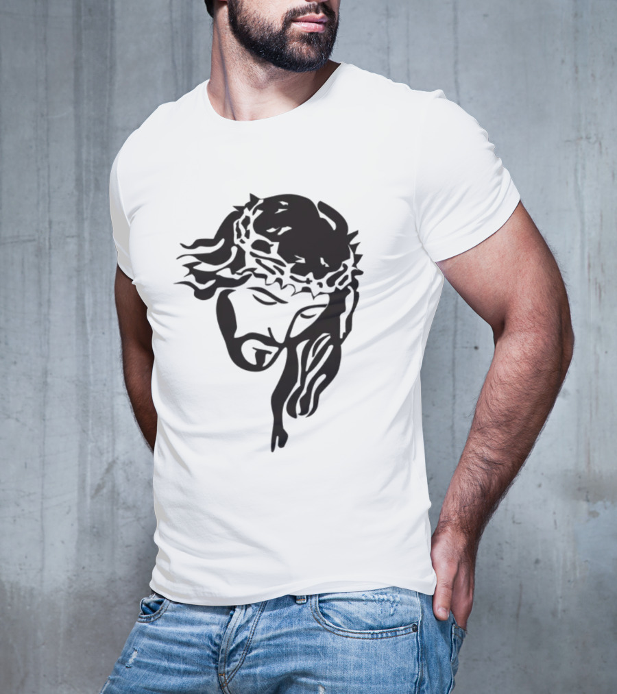 Jesus Christ Crown Of Thorns Christian T-Shirt