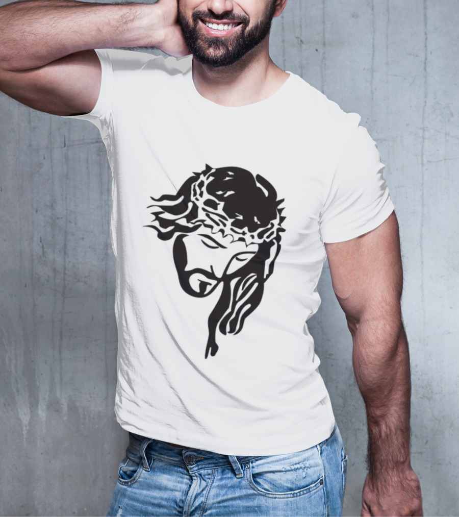 Jesus Christ Crown Of Thorns Christian T-Shirt
