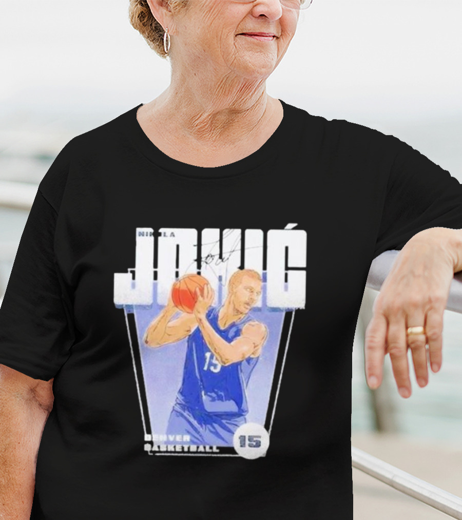 Nikola Jokic 15 Denver Basketball Premiere T-Shirt