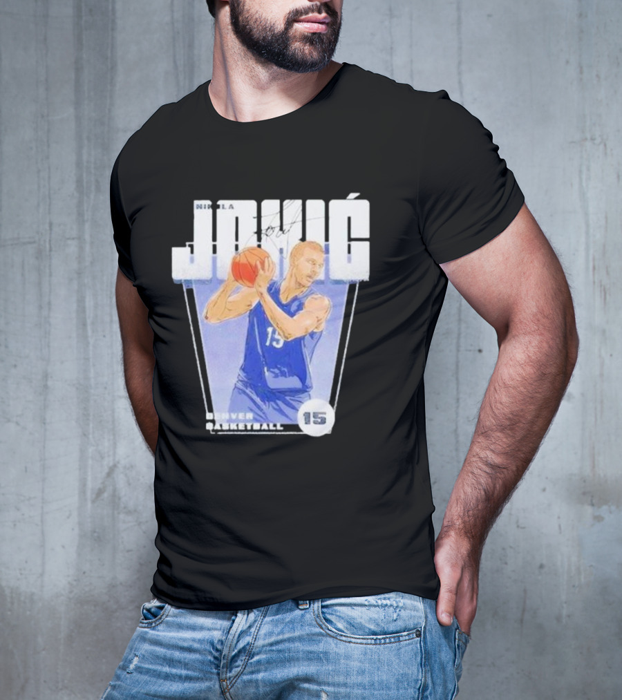 Nikola Jokic 15 Denver Basketball Premiere T-Shirt
