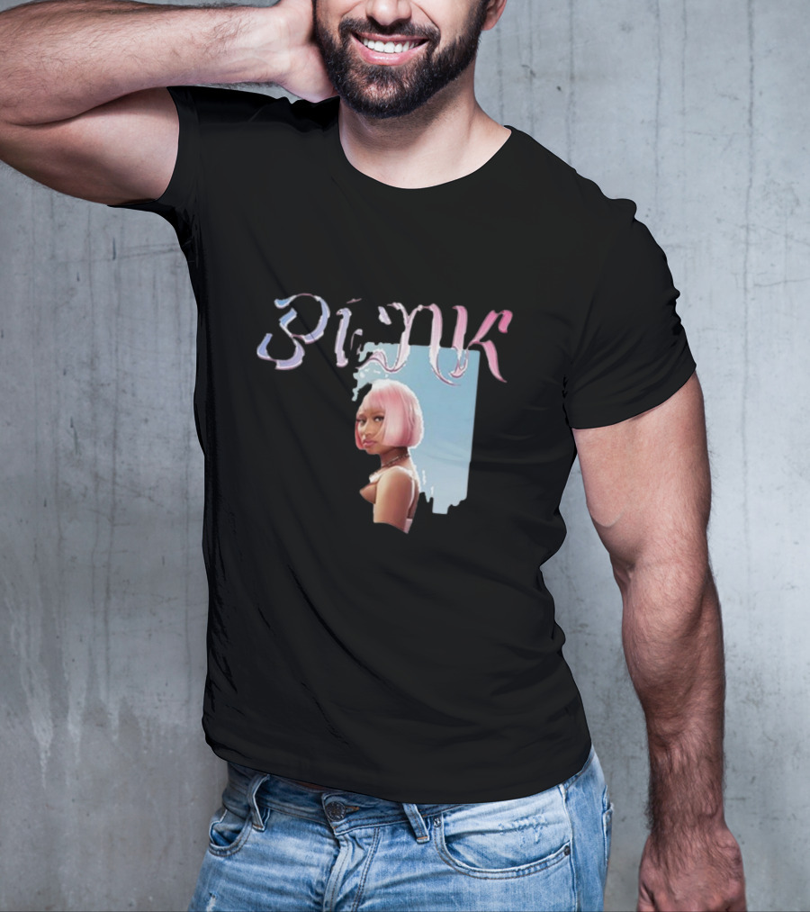 BLΛƆK Nicki Minaj Pink Photo T-Shirt