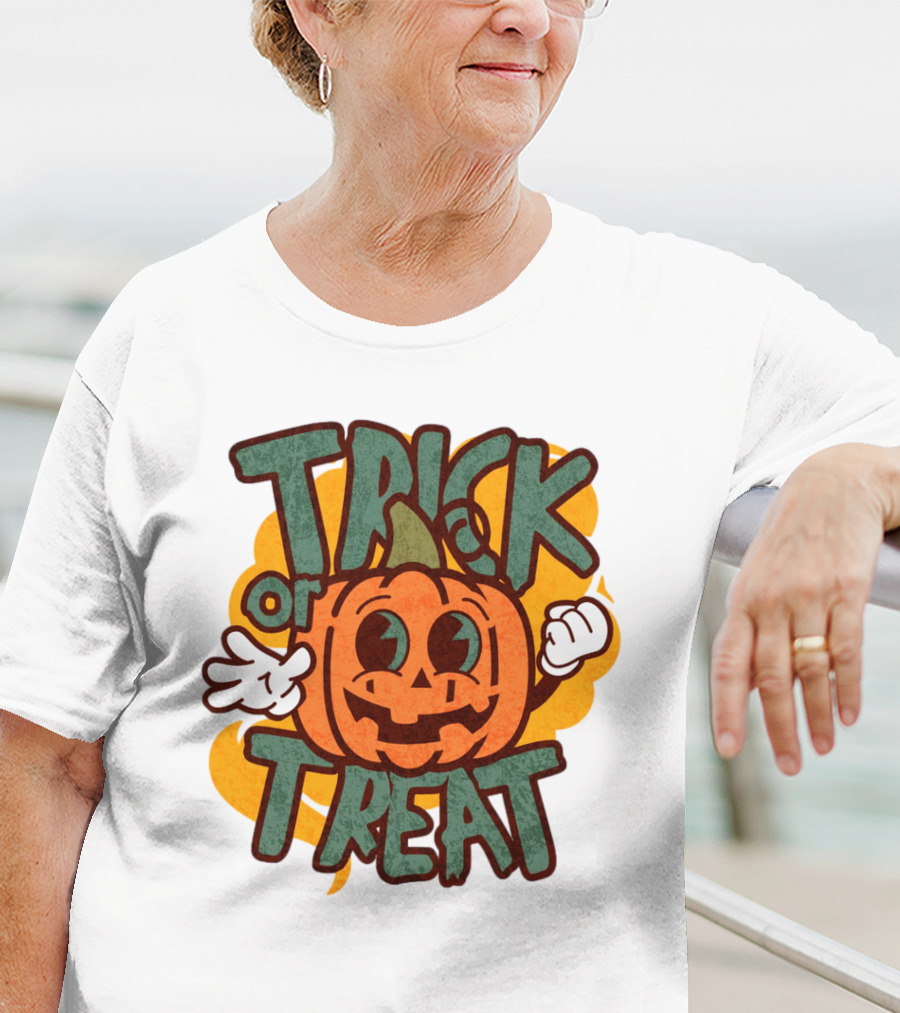 Trick Or Treat Pumpkin Character T-Shirt