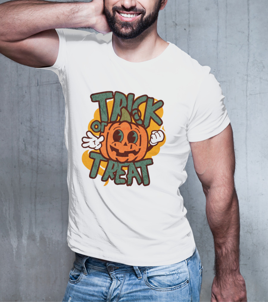 Trick Or Treat Pumpkin Character T-Shirt