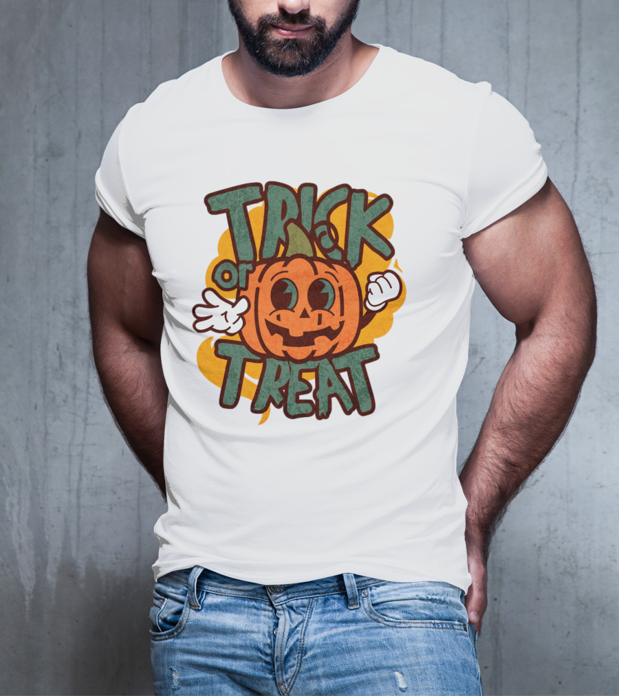 Trick Or Treat Pumpkin Character T-Shirt
