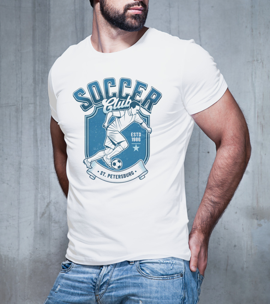 Soccer Club St. Petersburg ESTD 1986 T-Shirt