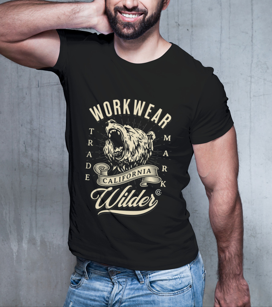 WORKWEAR TRADEMARK CALIFORNIA WILDER BEAR T-Shirt