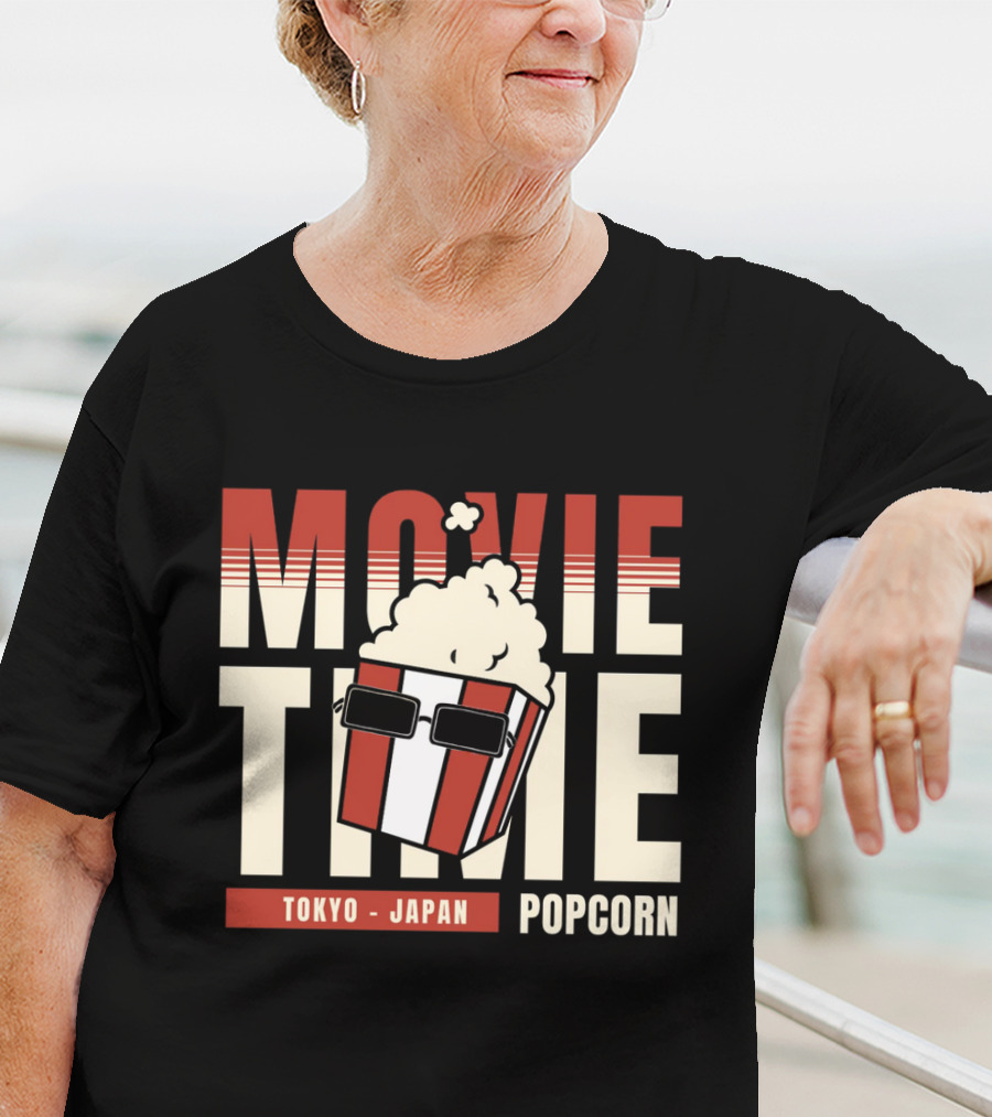 Movie Time Tokyo Japan Popcorn T-Shirt