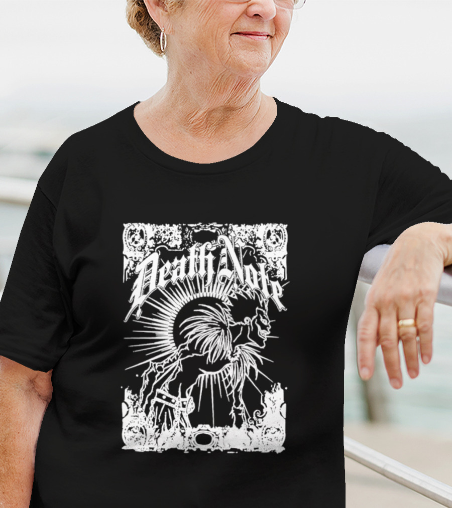 Death Note Ryuk Gothic Style Manga Art Shinigami Profile T-Shirt