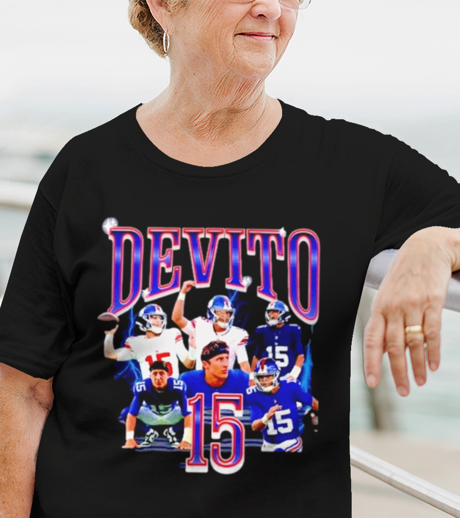 Devito 15 New York Giants Football Player T-Shirt