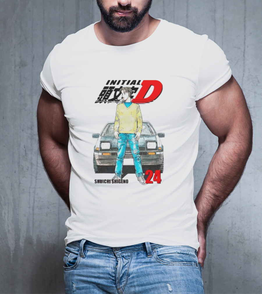 Initial D Shuichi Shigeno 24 T-Shirt
