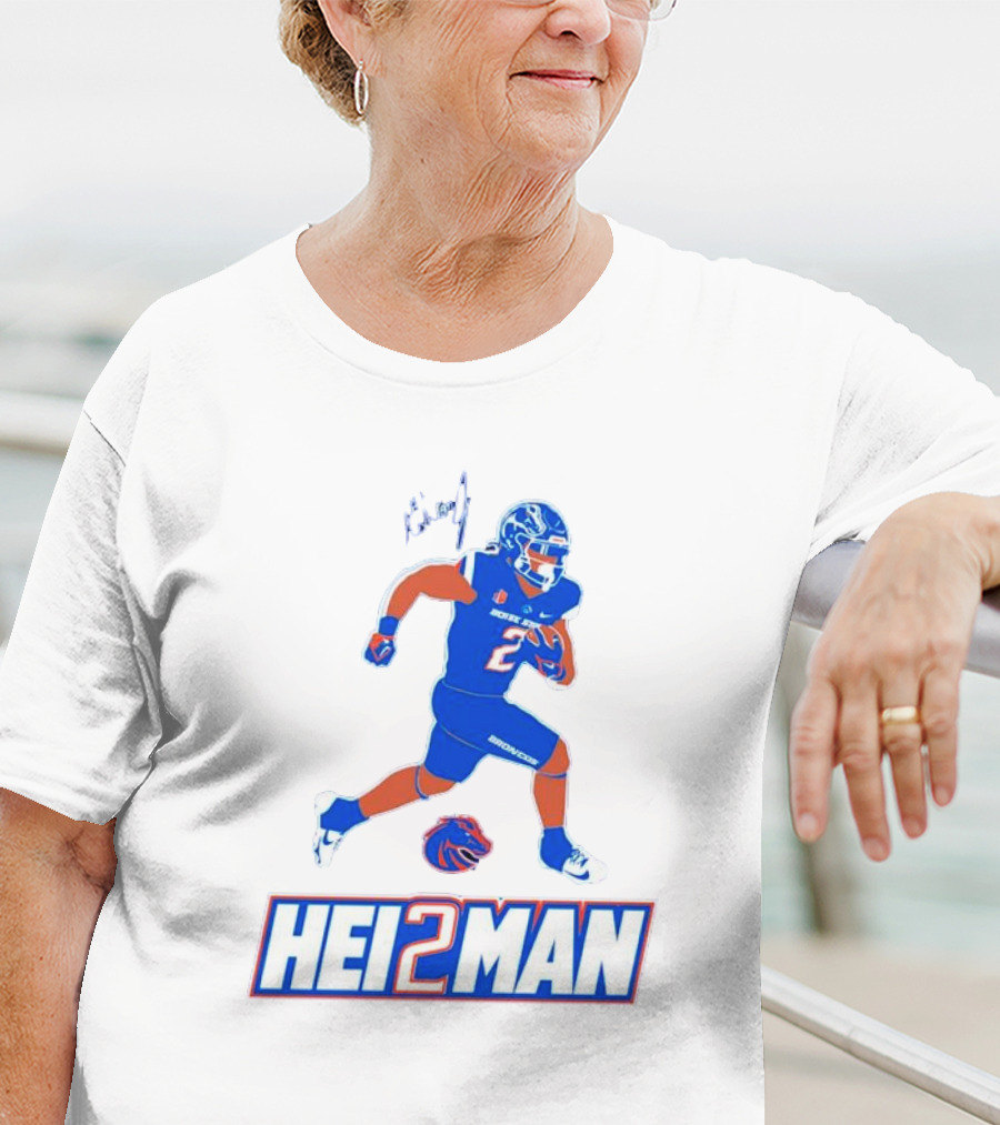 Ashton Jeanty Boise State Broncos Hei2man Football Player T-Shirt