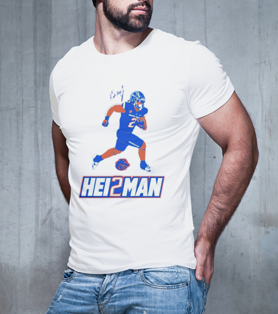 Ashton Jeanty Boise State Broncos Hei2man Football Player T-Shirt