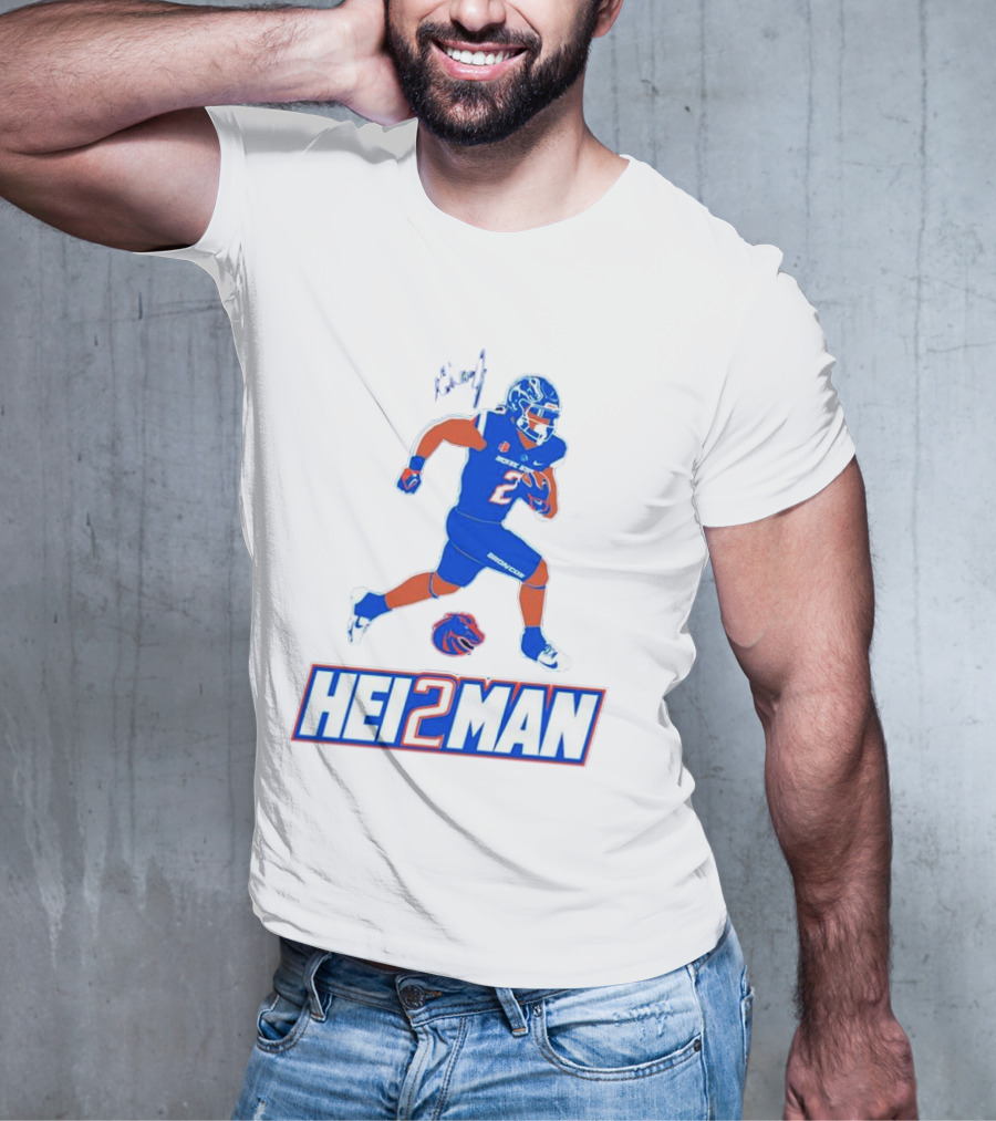 Ashton Jeanty Boise State Broncos Hei2man Football Player T-Shirt