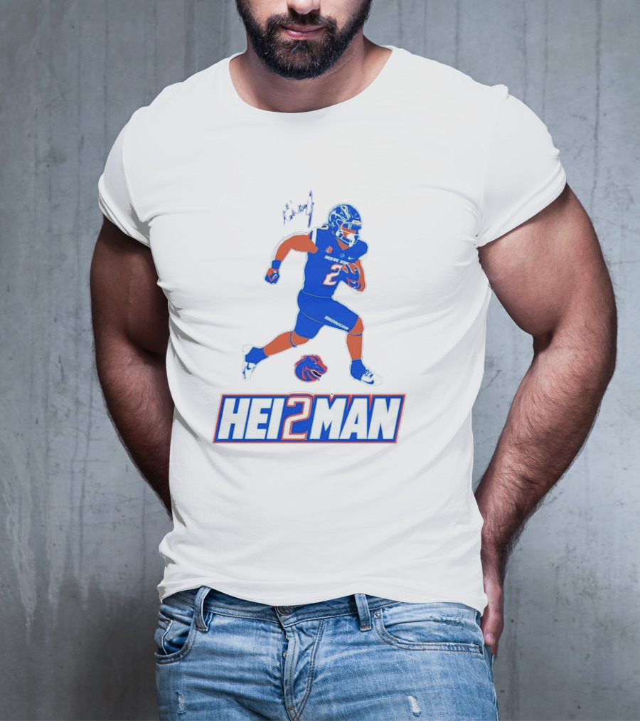 Ashton Jeanty Boise State Broncos Hei2man Football Player T-Shirt