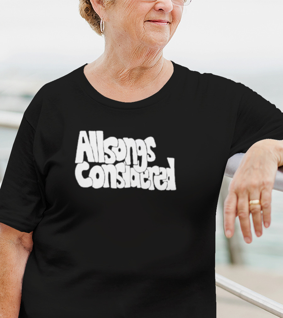 All Songs Considered Retro Typography T-Shirt