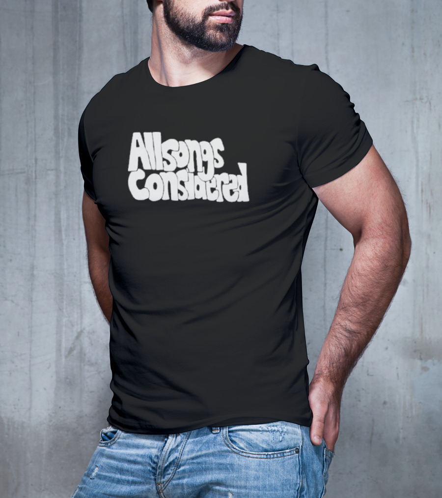 All Songs Considered Retro Typography T-Shirt