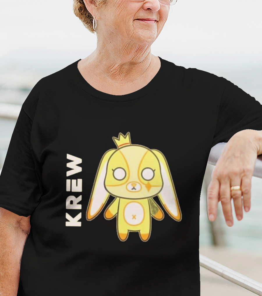 Krew Gold Crowned Teddy Character T-Shirt