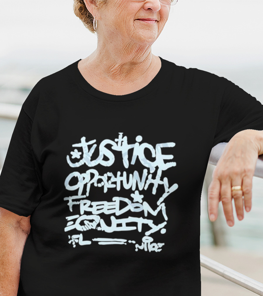 Justice Opportunity Freedom Equity Mike Tomlin T-Shirt