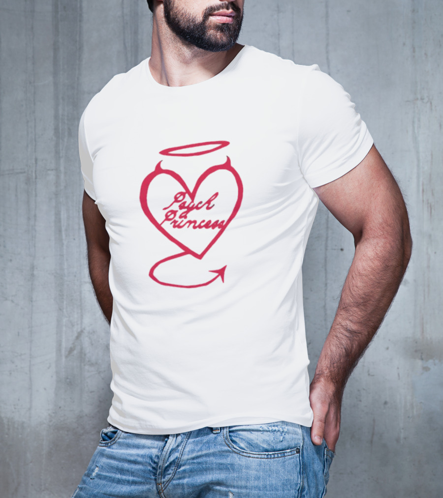 Psych Princess Heart With Angel Halo And Devil Tail T-Shirt