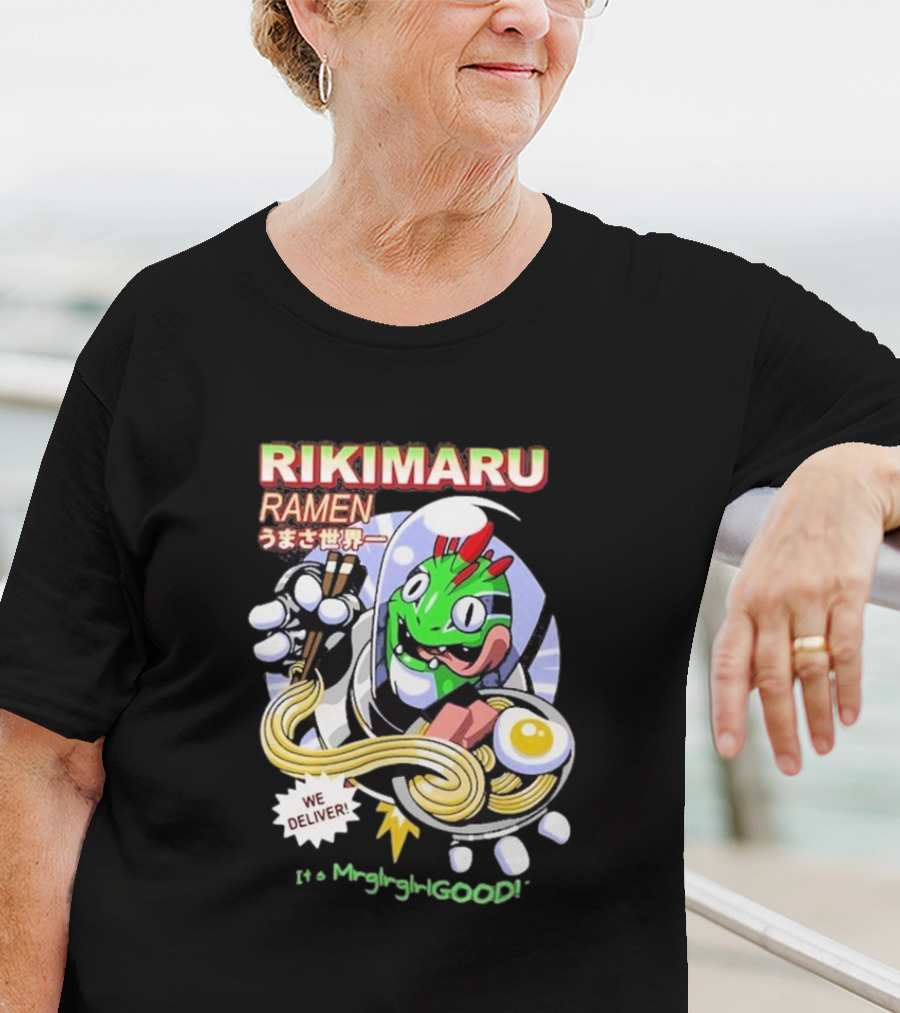 Rikimaru Ramen We Deliver It's Mmglrgalgood うまさ世界一 T-Shirt