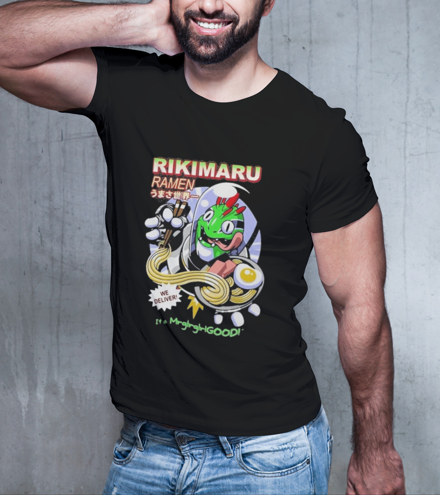 Rikimaru Ramen We Deliver It's Mmglrgalgood うまさ世界一 T-Shirt