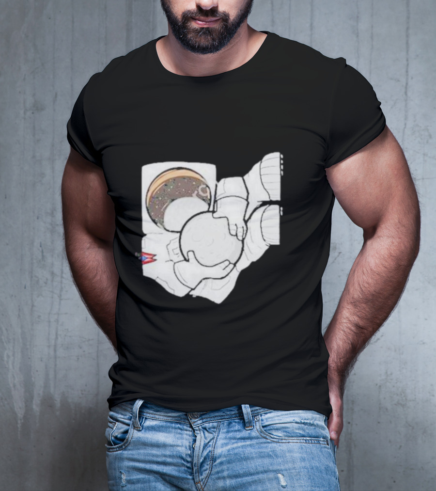 Strange Planet Ohio Moonwalker Cosmic Astronaut Holding Celestial Sphere T-Shirt