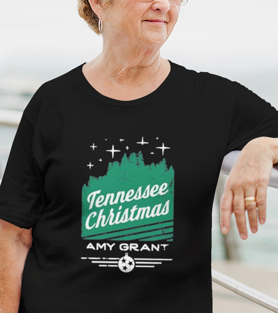 Tennessee Christmas Amy Grant Stars Trees T-Shirt