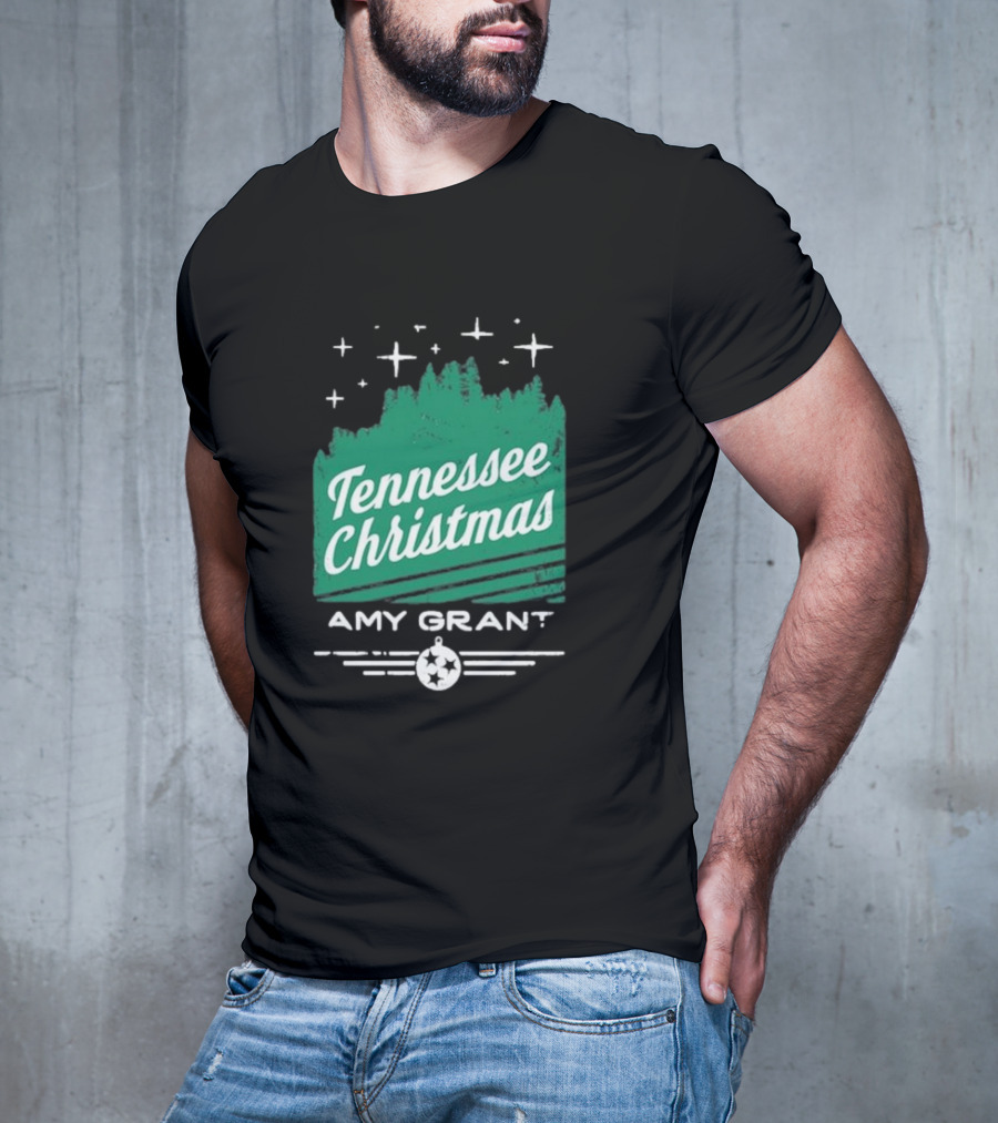 Tennessee Christmas Amy Grant Stars Trees T-Shirt
