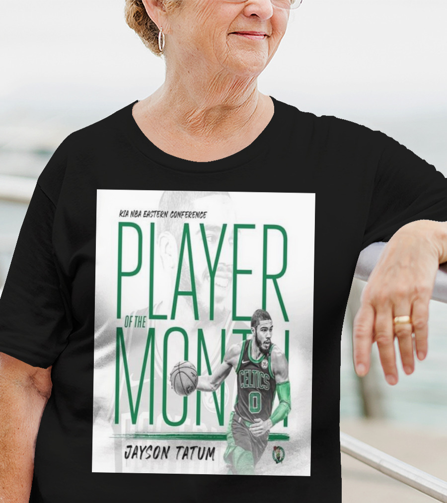 KIA NBA Eastern Conference Player Of The Month Jayson Tatum Celtics T-Shirt