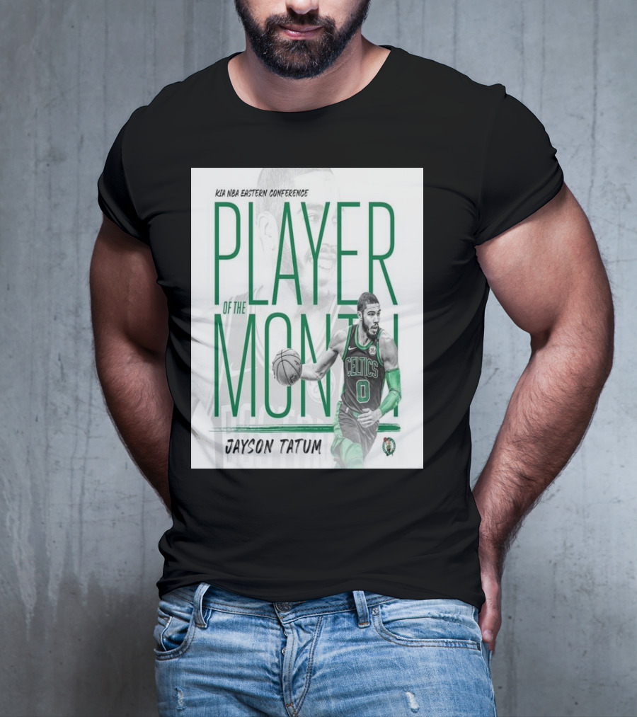 KIA NBA Eastern Conference Player Of The Month Jayson Tatum Celtics T-Shirt