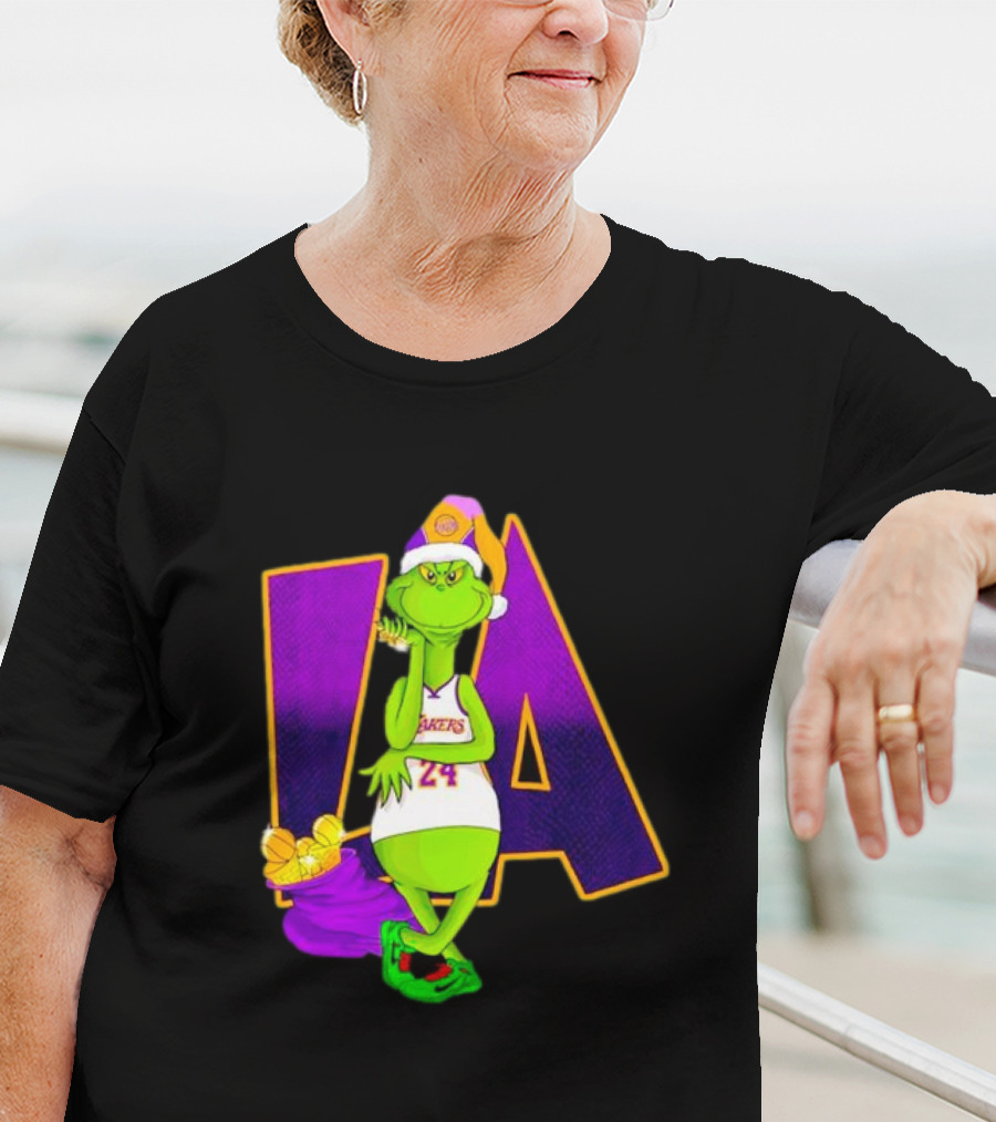 Kobe Bryant Grinch LA Lakers 24 Grinchmas T-Shirt